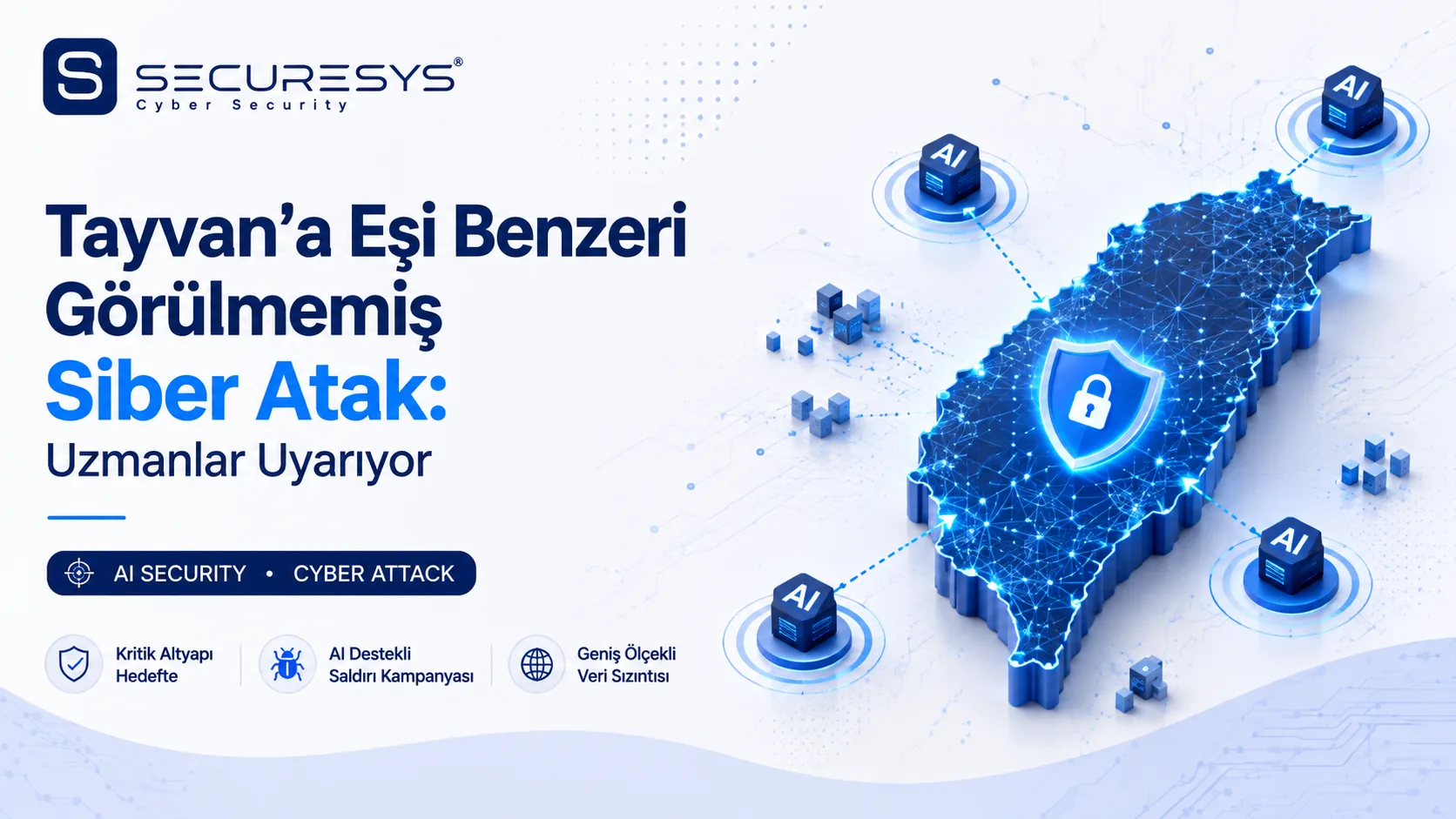 Tayvan'a yapay zeka ajanlariyla yurutulen siber saldiri